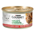 PURINA® GOURMET® NATURE'S CREATIONS Mini Filetes Rico en Buey