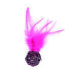 Freedog Ovillo Sisal Lila Con Plumero