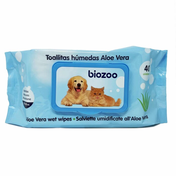 Biozoo Toallitas Húmedas Aloe Vera 40uds - Imagen 1