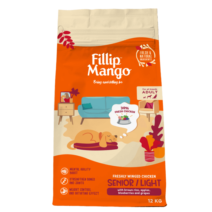 Fillip Mango Freshly Winged Chicken Para Perros Senior Light - Imagen 3