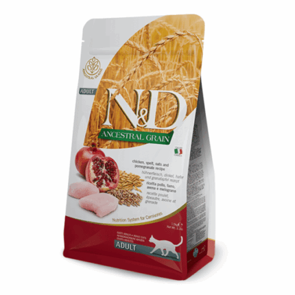 Farmina para gatos - N&D Ancestral Grain Feline - Pollo & Granada Adult