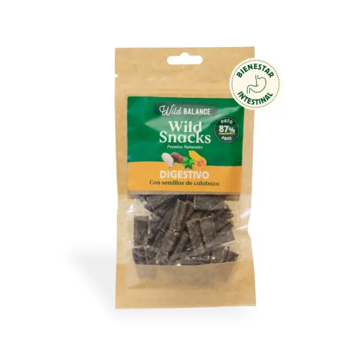 Wild Balance Snacks Digestivos de Pato 75gr - Imagen 1
