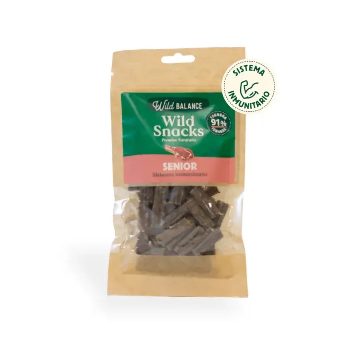 Wild Balance Snacks Senior Ternera (Ref.Sist.Inmunitario) 75gr - Imagen 1