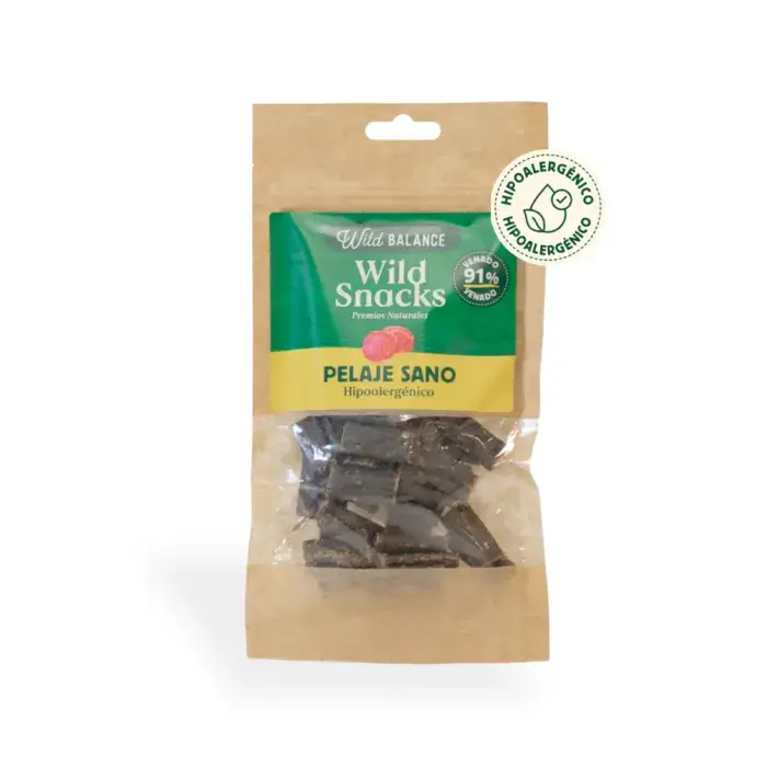 Wild Balance Snacks Pelaje Sano Venado Hipoalergénico 75gr - Imagen 1