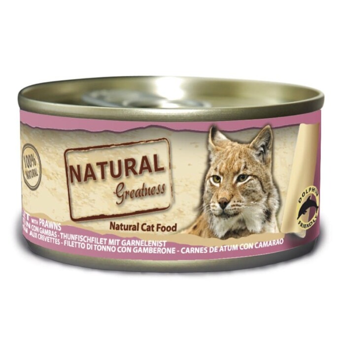 Natural Greatness Atún Con Gambas Para Gatos 70g - Imagen 1