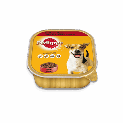 Pedigree Comida Húmeda para Perros Sabor Buey e Hígado en Paté Tarrina 300g