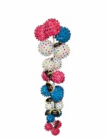 RISTRA PELOTAS PUNTITAS COLORES  VINILO