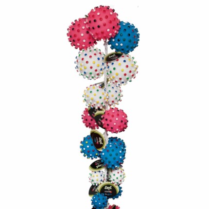 RISTRA PELOTAS PUNTITAS COLORES  VINILO