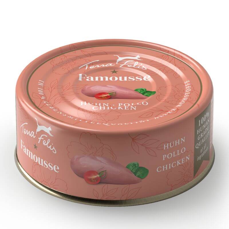 Terra Felis Lata Pollo 80gr- Para Gato - Imagen 1