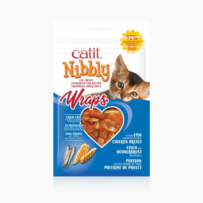 Catit Nibbly Wraps Pollo & Pescado 30g - Imagen 1