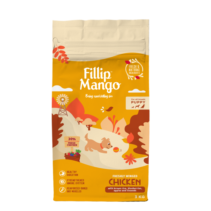 Fillip Mango Freshly Winged Chicken Para Cachorros - Imagen 1