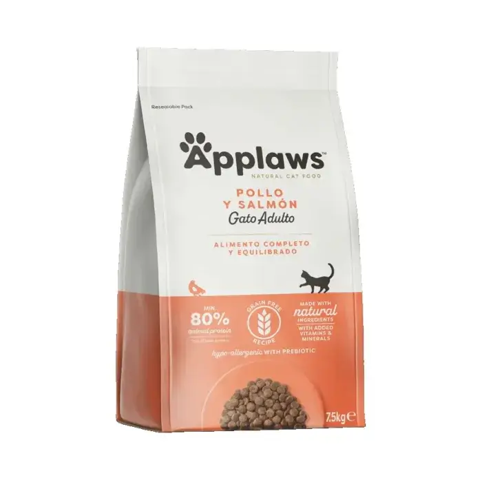 Applaws Dry Adulto Pollo y Salmón para Gatos - Imagen 1