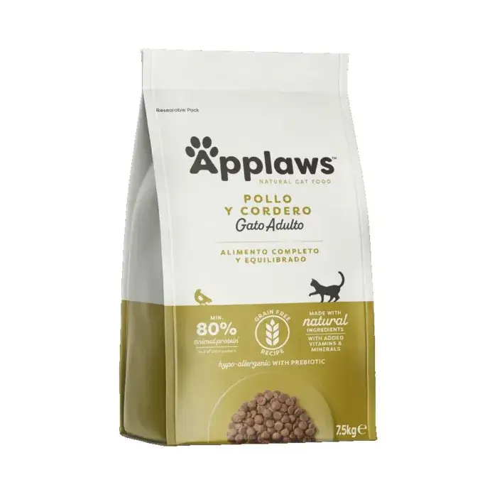 Applaws Dry Adulto Pollo y Cordero para Gatos - Imagen 1