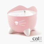 Catit PIXI Fuente para Gatos Rosa 2,5L