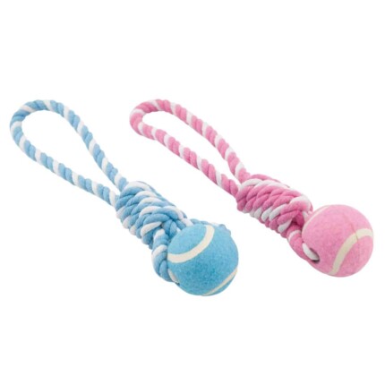 PELOTA TENIS CON CUERDA DENTAL