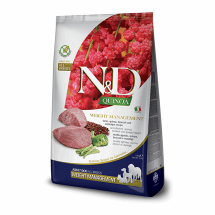 Farmina para perros - N&D Quinoa Canine - Weight Management Cordero Adulto (control de peso)
