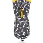 CHAQUETA CAMUFLABONES GRIS CON INTERIOR DE BORREGUITO SUAVE AMARILLO