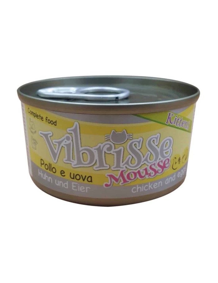 VIBRISSE GATITOS MOUSSE POLLO Y HUEVO - Imagen 1