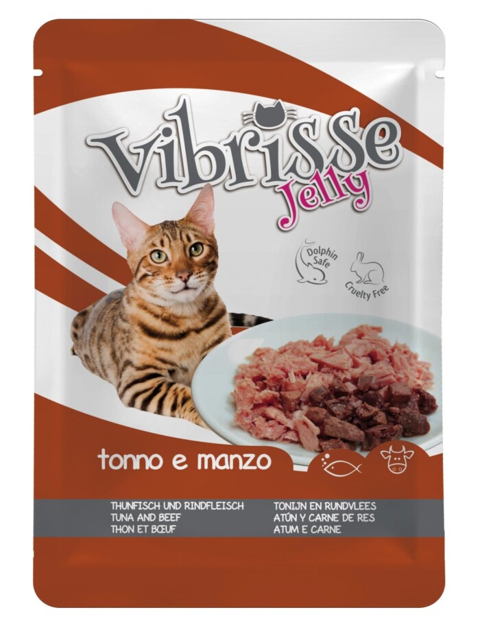 VIBRISSE GATO POUCH ATUN Y TERNERA EN GELATINA - Imagen 1