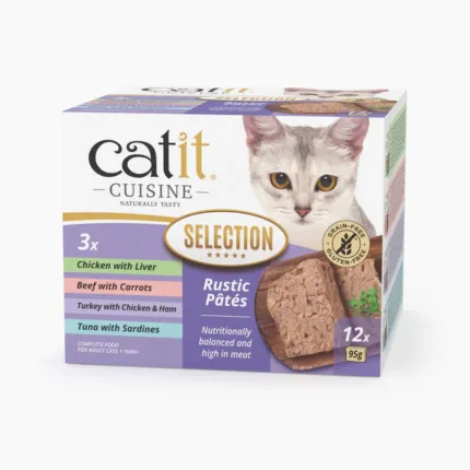 Catit Cuisine Selection Paté para Gatos - Pack Variado de 12