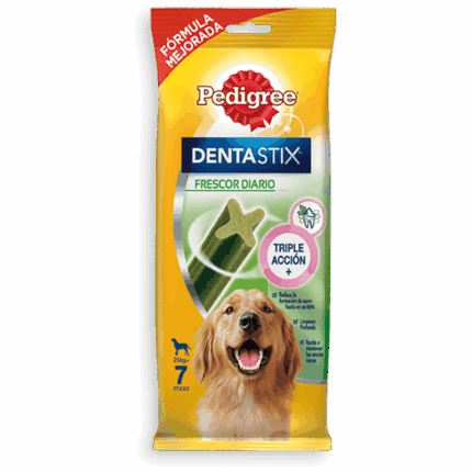 Pedigree Dentastix Fresh Snack Dental para la Higiene Oral y Contra el Mal Aliento de Perros Grandes 7ud