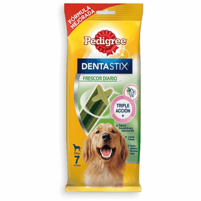 Pedigree Dentastix Fresh Snack Dental para la Higiene Oral y Contra el Mal Aliento de Perros Grandes 7ud - Imagen 1