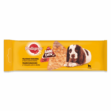 Pedigree Good Chew Huesos Masticables para Perros Medianos Sabor buey 88g