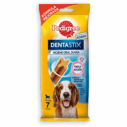 Pedigree Dentastix Snack Dental para la Higiene Oral de Perros Medianos 7ud