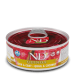 Farmina para gatos - N&D Quinoa Feline - Skin&Coat Codorniz lata (piel sensible) 80g