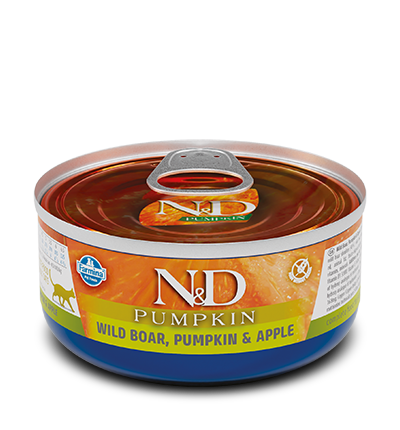 Farmina para gatos - N&D Pumpkin Feline - Jabalí, Calabaza & Manzana lata