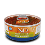 Farmina para gatos - N&D Pumpkin Feline - Pato & Calabaza lata 70g
