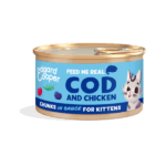 Edgard & Cooper Kitten Bacalao Y Pollo - Trocitos En Salsa Lata 85 g