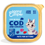 Edgard & Cooper Bacalao Y Pollo - Paté Tarrina 85 g Para Gatitos