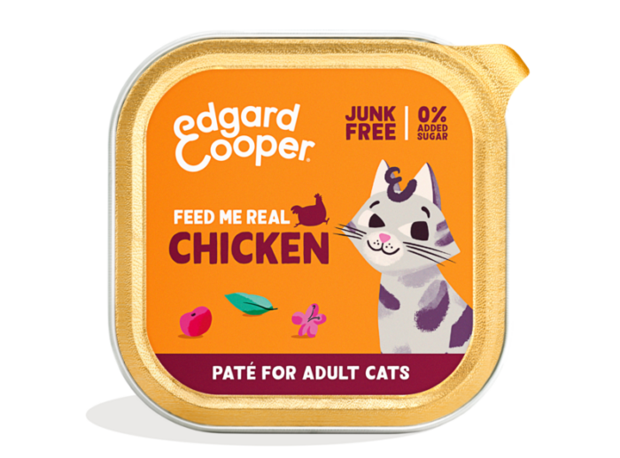 Edgard & Cooper Pollo - Paté Tarrina 85 g Para Gatos - Imagen 1