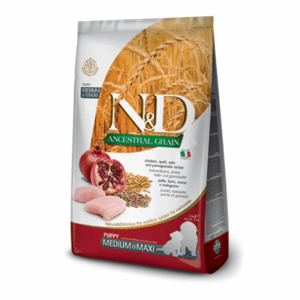 Farmina para perros - N&D Ancestral Grain Canine - Pollo & Granada Puppy Medium & Maxi