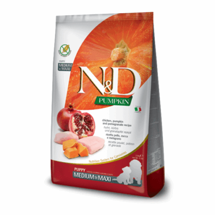 Farmina para perros - N&D Pumpkin Canine - Pollo & Granada Puppy Medium & Maxi