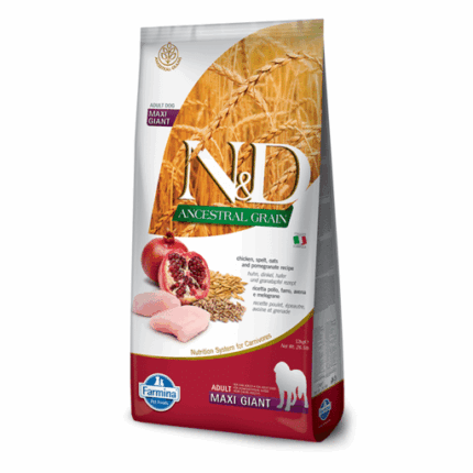 Farmina para perros - N&D Ancestral Grain Canine - Pollo & Granada Adult Gigante