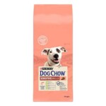 PURINA® DOG CHOW® para perros adultos con una piel, pelaje y digestión sensibles con salmón