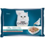 PURINA® GOURMET® PERLE Delicias en Salsa con Salmón y Atún