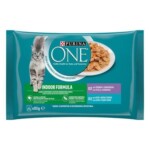 PURINA ONE® Indoor Formula Finas Láminas en Salsa