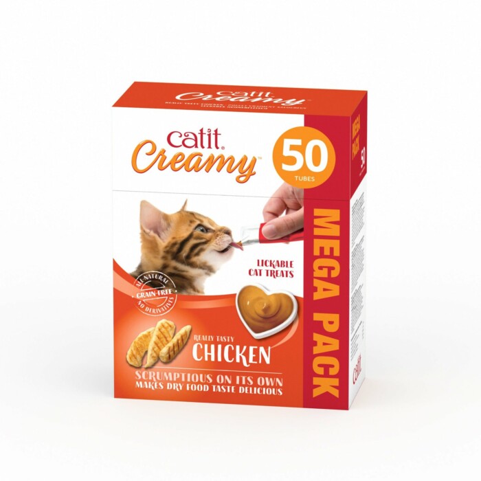 Catit Creamy Pollo 50x10g - Imagen 1