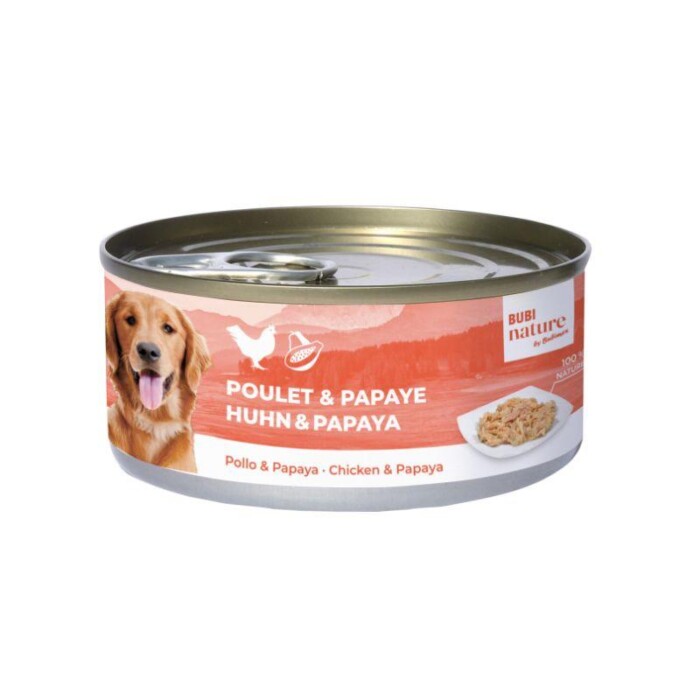 Bubimex Bubi Nature Perro Pollo Y Papaya 150Gr - Imagen 1