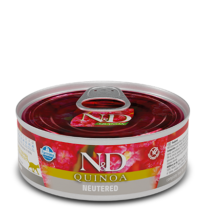 Farmina para gatos - N&D Quinoa Feline - Neutered lata