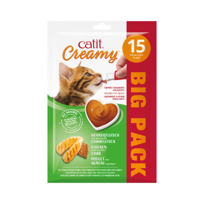 Catit Creamy Pollo y Cordero 15x10g - Imagen 2