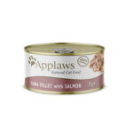 Applaws Cat Lata 70g Filete de Atún Con Salmón En Caldo