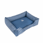 Benetton Cuna Desenfundable Azul Lunares