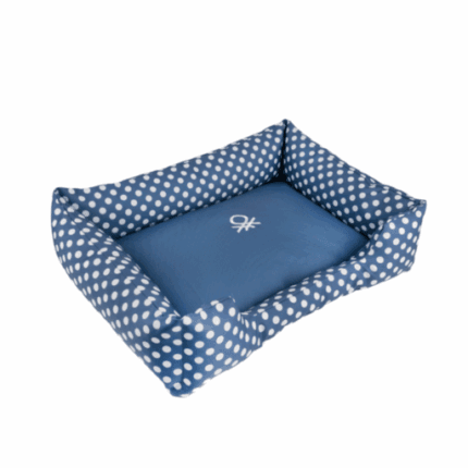 Benetton Cuna Desenfundable Azul Lunares