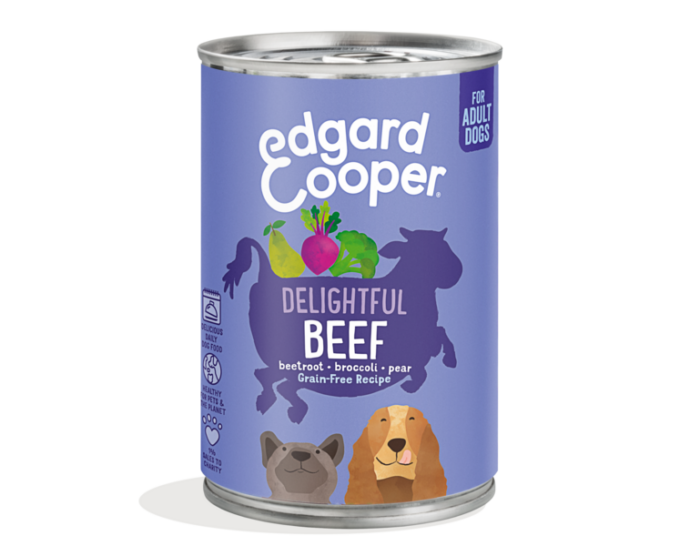 Edgard & Cooper Ternera Lata 400 g Para Perros - Imagen 1