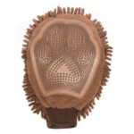 Dog Grooming Mitt Manopla 25x18cm Marrón