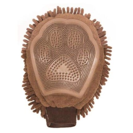 Dog Grooming Mitt Manopla 25x18cm Marrón